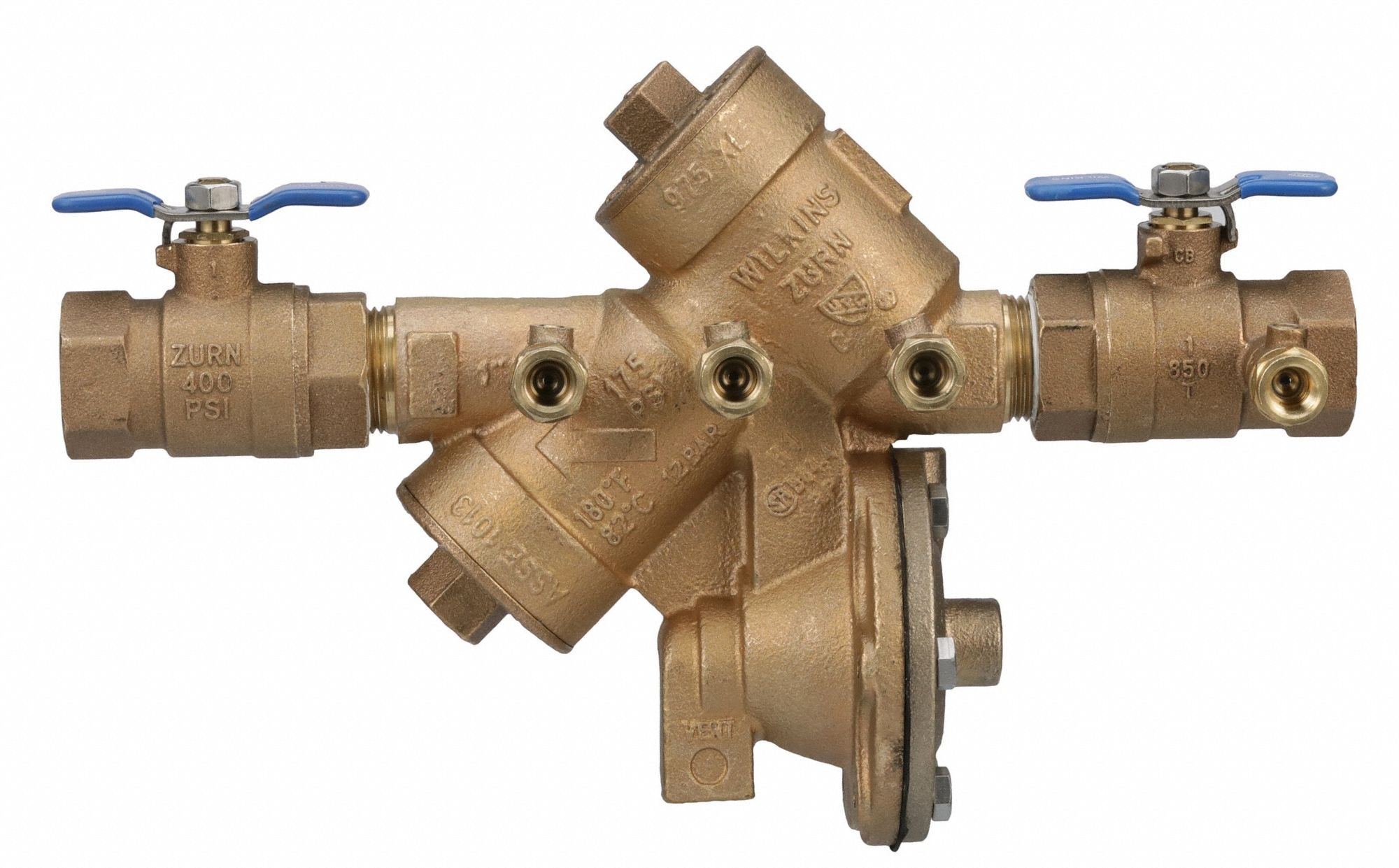 Harvesting Systems technician inspecting a backflow assembly